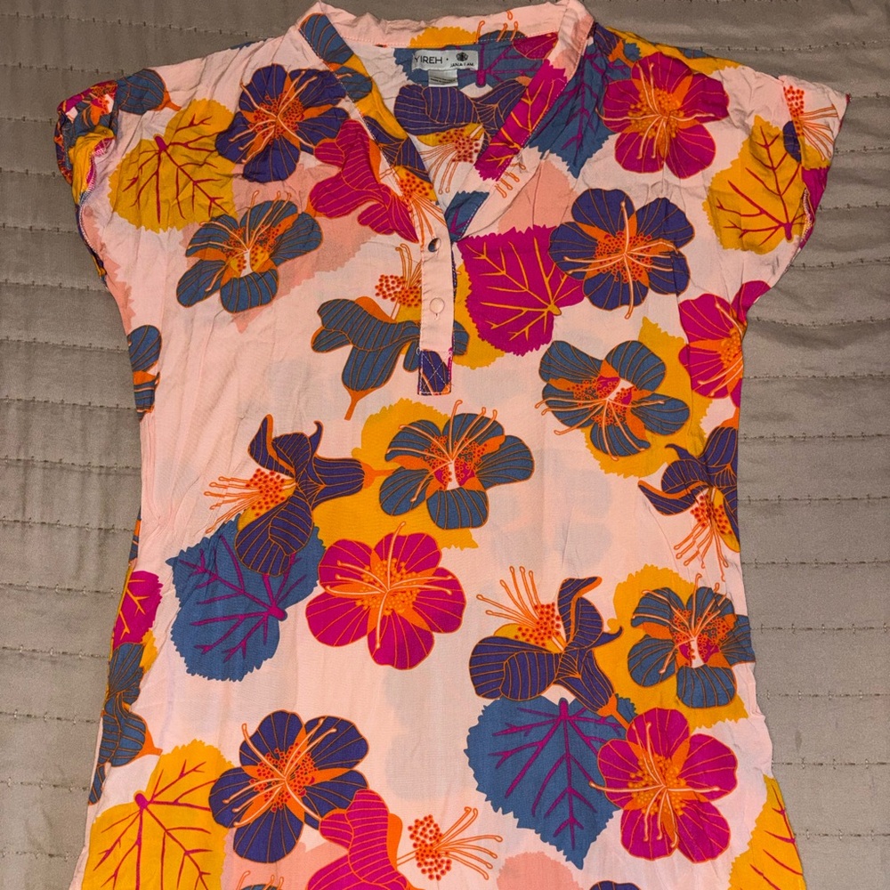 Yireh x Jam Lam Floral Button-Up Dress